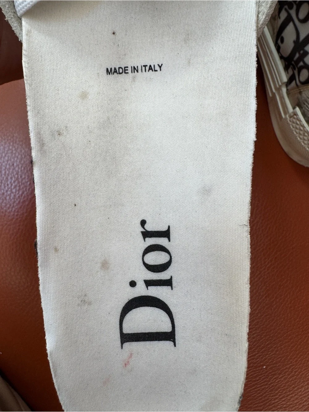 Dior Black & White Oblique High-Top Sneakers,